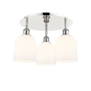 A thumbnail of the Innovations Lighting 516-3C-11-18 Bella Flush Polished Nickel / Gloss White