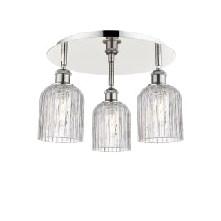 A thumbnail of the Innovations Lighting 516-3C-10-17 Bridal Veil Flush Polished Nickel / Clear