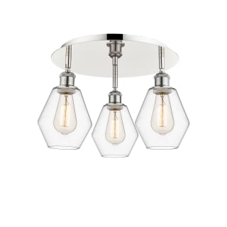 A thumbnail of the Innovations Lighting 516-3C-10-18 Cindyrella Flush Polished Nickel / Clear