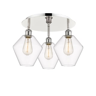 A thumbnail of the Innovations Lighting 516-3C-11-20 Cindyrella Flush Polished Nickel / Clear