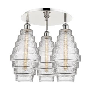A thumbnail of the Innovations Lighting 516-3C-18-20 Cascade Flush Polished Nickel / Clear
