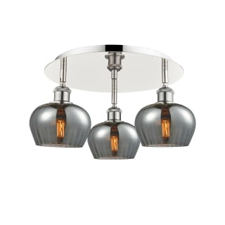 A thumbnail of the Innovations Lighting 516-3C-8-19 Fenton Flush Polished Nickel / Plated Smoke