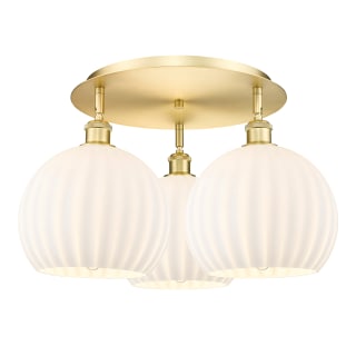 A thumbnail of the Innovations Lighting 516-3C-13-22-White Venetian-Indoor Ceiling Fixture Satin Gold / White Venetian