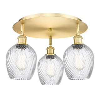 A thumbnail of the Innovations Lighting 516-3C-10-17 Salina Flush Satin Gold / Clear Spiral Fluted