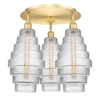 A thumbnail of the Innovations Lighting 516-3C-18-20 Cascade Flush Satin Gold / Clear