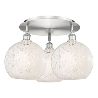 A thumbnail of the Innovations Lighting 516-3C-13-22-White Mouchette-Ceiling Fixture Satin Nickel / White Mouchette