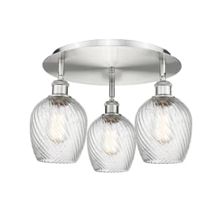A thumbnail of the Innovations Lighting 516-3C-10-17 Salina Flush Satin Nickel / Clear Spiral Fluted