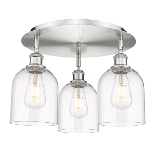 A thumbnail of the Innovations Lighting 516-3C-11-18 Bella Flush Satin Nickel / Clear