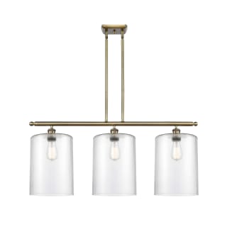 A thumbnail of the Innovations Lighting 516-3I-10-36-L Cobbleskill Linear Antique Brass / Clear