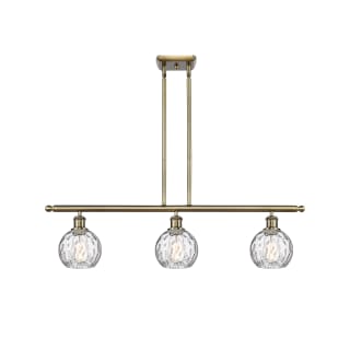 A thumbnail of the Innovations Lighting 516-3I-9-36 Athens Linear Antique Brass / Clear Water Glass
