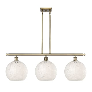 A thumbnail of the Innovations Lighting 516-3I-13-37-White Mouchette-Indoor Pendant Antique Brass / White Mouchette