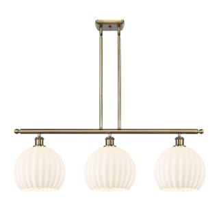 A thumbnail of the Innovations Lighting 516-3I-13-37-White Venetian-Indoor Pendant Antique Brass / White Venetian