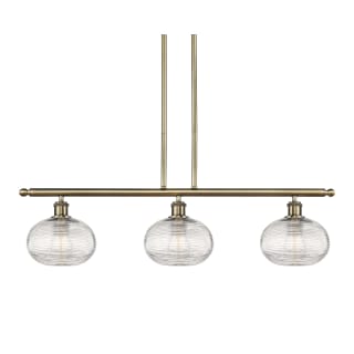 A thumbnail of the Innovations Lighting 516-3I-9-36 Ithaca Pendant Antique Brass / Clear Ithaca