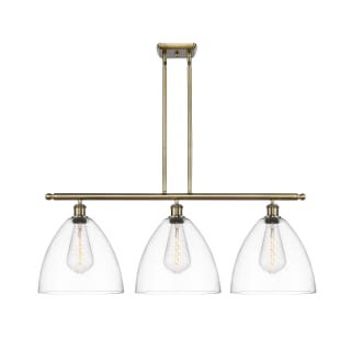 A thumbnail of the Innovations Lighting 516-3I-14-39 Bristol Linear Antique Brass / Clear