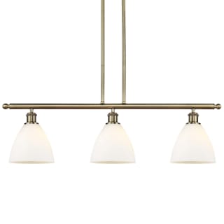 A thumbnail of the Innovations Lighting 516-3I-11-36 Bristol Linear Antique Brass / Matte White