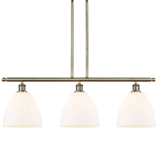 A thumbnail of the Innovations Lighting 516-3I-13-36 Bristol Linear Antique Brass / Matte White