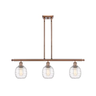 A thumbnail of the Innovations Lighting 516-3I-10-36 Belfast Linear Antique Copper / Deco Swirl