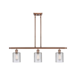 A thumbnail of the Innovations Lighting 516-3I Cobbleskill Antique Copper / Clear