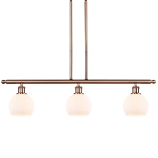 A thumbnail of the Innovations Lighting 516-3I-10-36 Athens Linear Antique Copper / Matte White