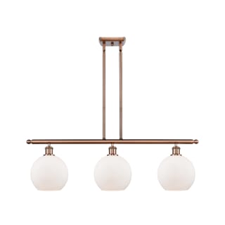 A thumbnail of the Innovations Lighting 516-3I-11-36 Athens Linear Antique Copper / Matte White