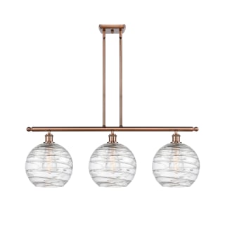 A thumbnail of the Innovations Lighting 516-3I-13-37 Athens Linear Antique Copper / Clear Deco Swirl