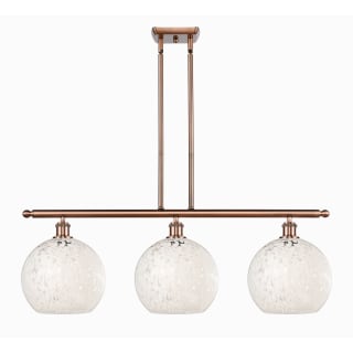 A thumbnail of the Innovations Lighting 516-3I-13-37-White Mouchette-Indoor Pendant Antique Copper / White Mouchette