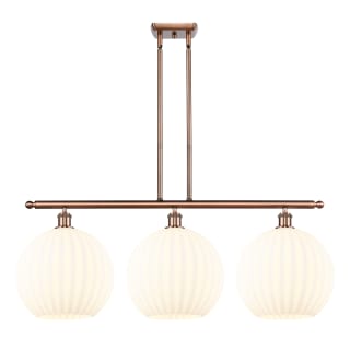 A thumbnail of the Innovations Lighting 516-3I-14-39-White Venetian-Indoor Pendant Antique Copper / White Venetian