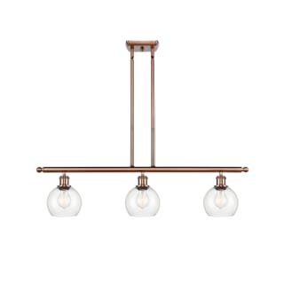 A thumbnail of the Innovations Lighting 516-3I-9-36 Athens Linear Antique Copper / Clear