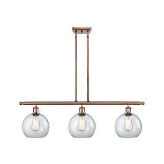 A thumbnail of the Innovations Lighting 516-3I-11-36 Athens Linear Antique Copper / Clear