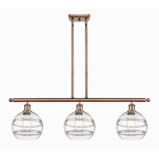 A thumbnail of the Innovations Lighting 516-3I-10-36 Rochester Linear Antique Copper / Clear