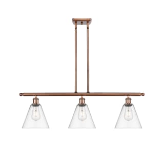 A thumbnail of the Innovations Lighting 516-3I-11-36 Berkshire Linear Antique Copper / Clear