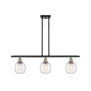 A thumbnail of the Innovations Lighting 516-3I-10-36 Belfast Linear Black Antique Brass / Deco Swirl