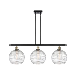 A thumbnail of the Innovations Lighting 516-3I-13-37 Athens Linear Black Antique Brass / Clear Deco Swirl
