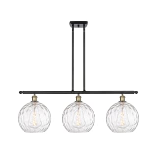 A thumbnail of the Innovations Lighting 516-3I-13-37 Athens Linear Black Antique Brass / Clear Water Glass