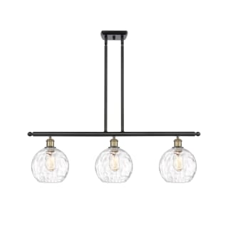A thumbnail of the Innovations Lighting 516-3I-11-36 Athens Linear Black Antique Brass / Clear Water Glass