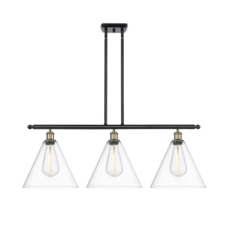 A thumbnail of the Innovations Lighting 516-3I-14-39 Berkshire Linear Black Antique Brass / Clear