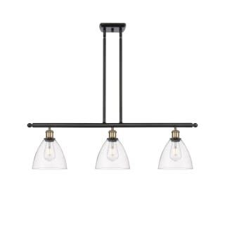 A thumbnail of the Innovations Lighting 516-3I-11-36 Bristol Linear Black Antique Brass / Clear