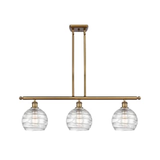 A thumbnail of the Innovations Lighting 516-3I-11-36 Athens Linear Clear Deco Swirl / Brushed Brass