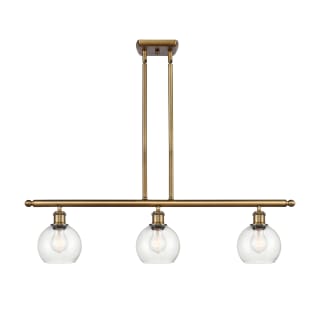 A thumbnail of the Innovations Lighting 516-3I-9-36 Athens Linear Brushed Brass / Seedy