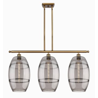 A thumbnail of the Innovations Lighting 516-3I-19-37 Vaz Linear Brushed Brass / Smoked