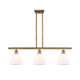 A thumbnail of the Innovations Lighting 516-3I-11-36 Bristol Linear Brushed Brass / Matte White