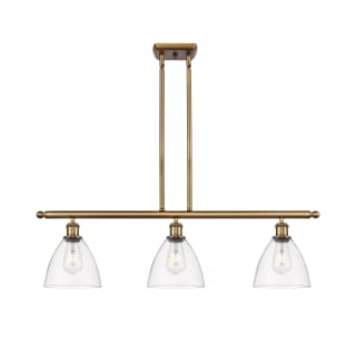 A thumbnail of the Innovations Lighting 516-3I-11-36 Bristol Linear Brushed Brass / Clear
