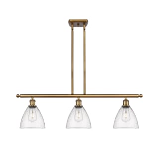 A thumbnail of the Innovations Lighting 516-3I-11-36 Bristol Linear Brushed Brass / Seedy