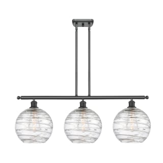 A thumbnail of the Innovations Lighting 516-3I-13-37 Athens Linear Matte Black / Clear Deco Swirl