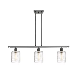 A thumbnail of the Innovations Lighting 516-3I-10-36 Cobbleskill Linear Oil Rubbed Bronze / Deco Swirl