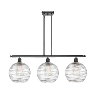 A thumbnail of the Innovations Lighting 516-3I-13-37 Athens Linear Oil Rubbed Bronze / Clear Deco Swirl