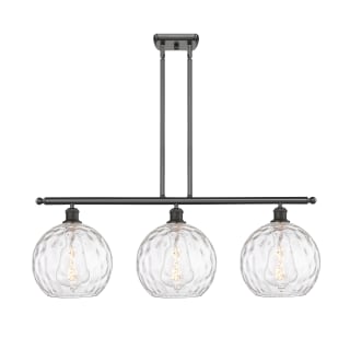 A thumbnail of the Innovations Lighting 516-3I-13-37 Athens Linear Oil Rubbed Bronze / Clear Water Glass