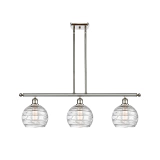 A thumbnail of the Innovations Lighting 516-3I-11-36 Athens Linear Clear Deco Swirl / Polished Nickel