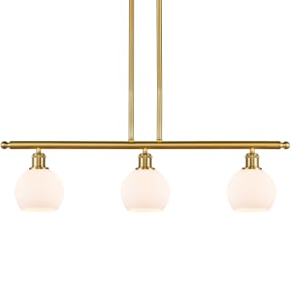 A thumbnail of the Innovations Lighting 516-3I-10-36 Athens Linear Satin Gold / Matte White