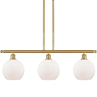 A thumbnail of the Innovations Lighting 516-3I-11-36 Athens Linear Satin Gold / Matte White